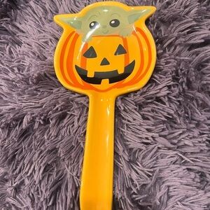 Halloween Baby Yoda Pumpkin Spoon Rest